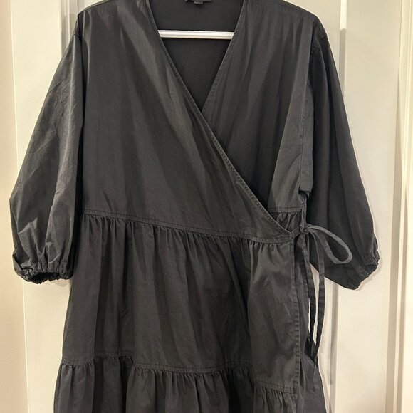 COS Gathered A-Line Wrap Dress - Picture 3 of 5